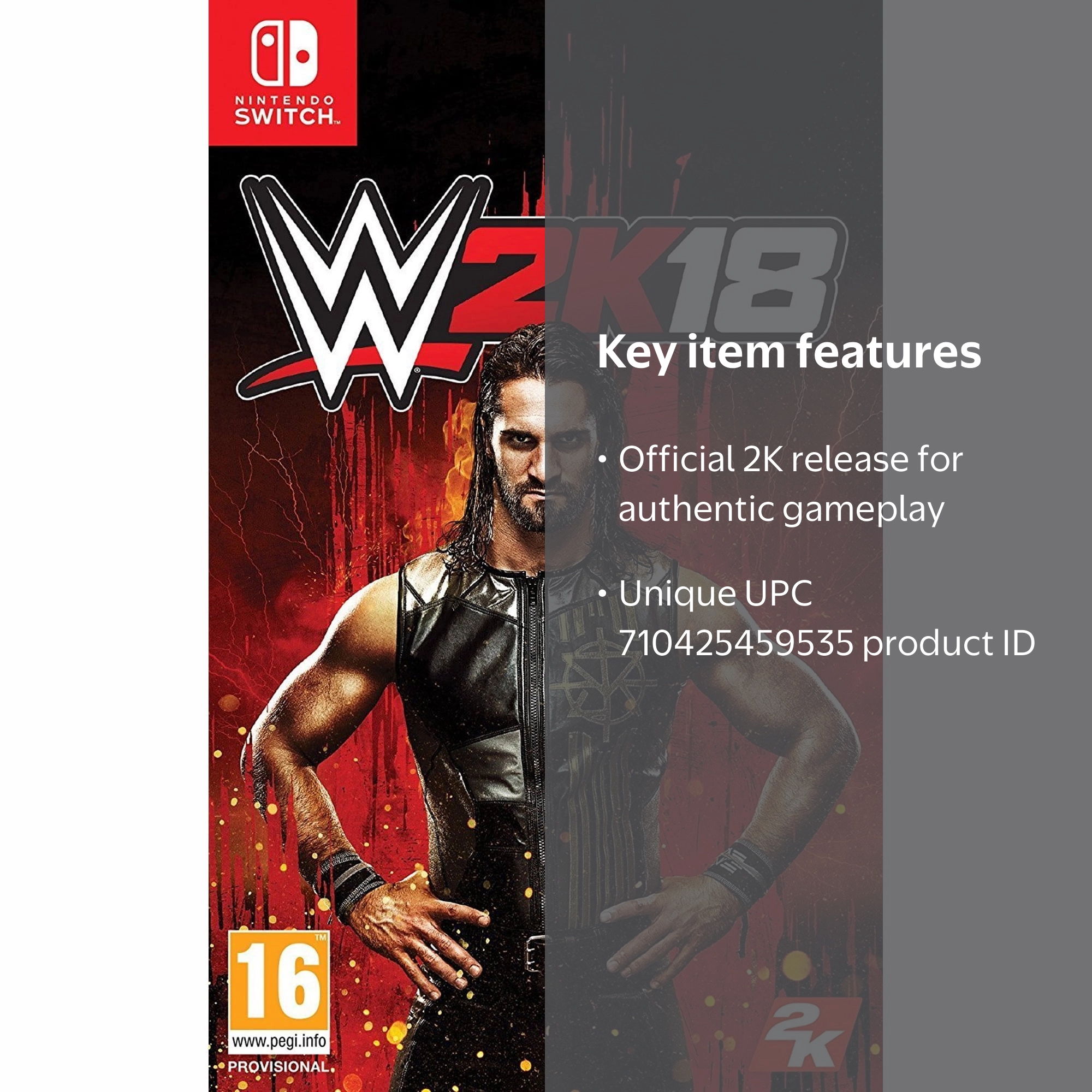中古 WWE 2K18 Nintendo switch ソフト北米版 NY購入 WWE 2K18 - Nintendo Switch | 2K Games | GameStop