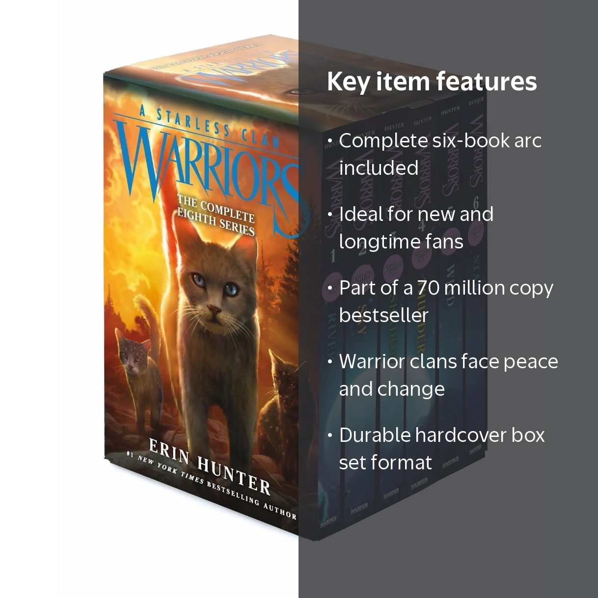 Erin Hunter, Warriors Box Set, Volumes 1 To 6, All Six Books