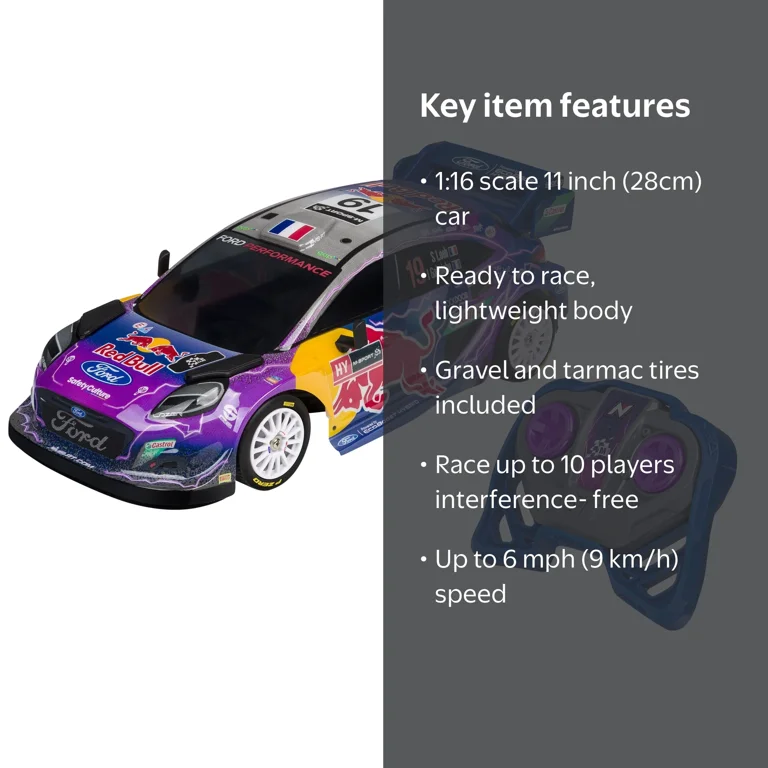 Nikko R/C M-Sport Ford Puma Hybrid Rally 1 #8 Tanak with Extra