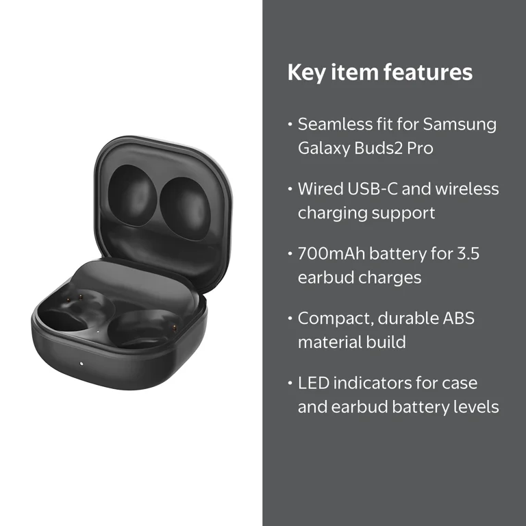 Phelinta Charging Case for Samsung Galaxy Buds2 Pro, Replacement