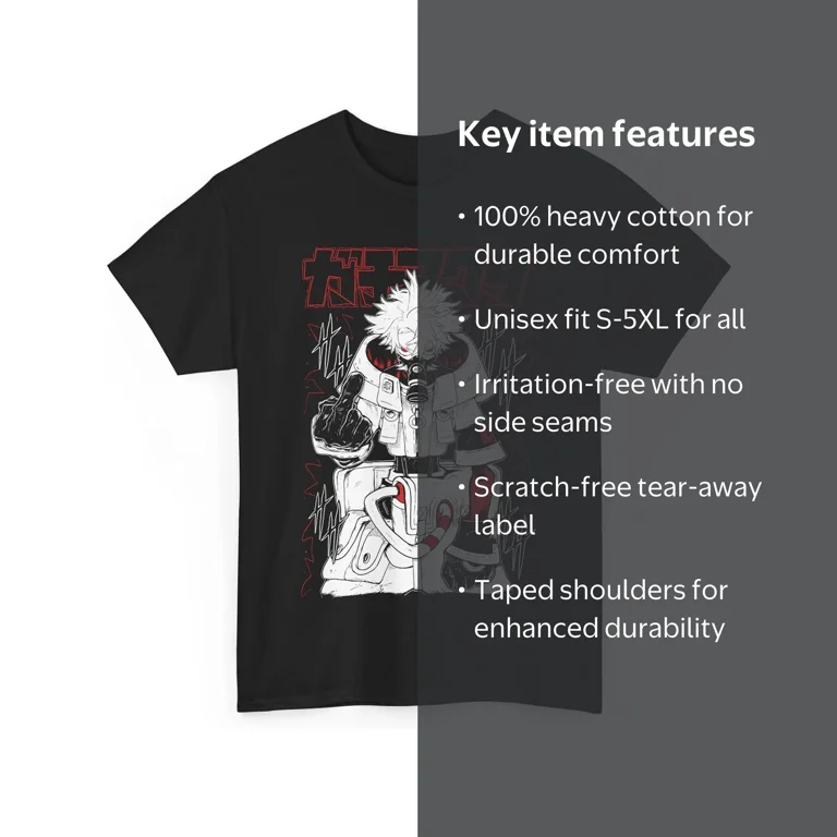 New Anime GACHIAKUTA T-Shirt Merch Casual Short Sleeved Shirt Tee