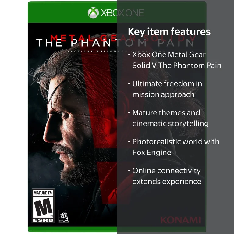 Konami, Metal Gear Solid V The Phantom Pain, Xbox One - Walmart.com
