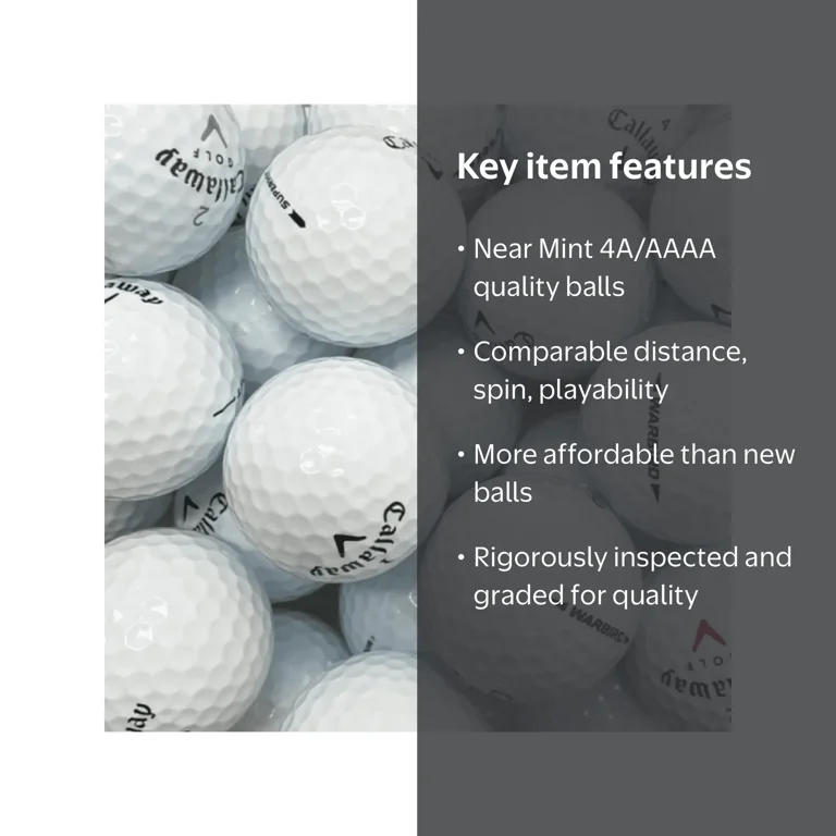Lost Golf Balls Callaway Mix Recycled Golf Balls Near Mint 4A AAAA