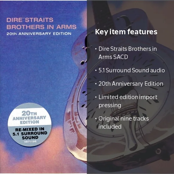 Dire Straits - Brothers in Arms: 20th Anniversary SACD, 5.1