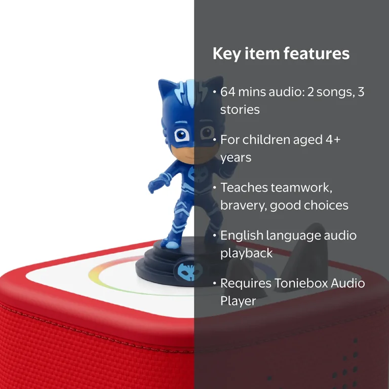 Figura Tonie Catboy – PJ Masks Audiolibro De 87 Minutos Para Toniebox, A Partir De 5 Años