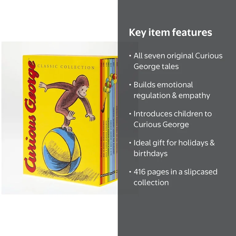 H A Rey, Curious George Classic Collection, Paperback, All 7