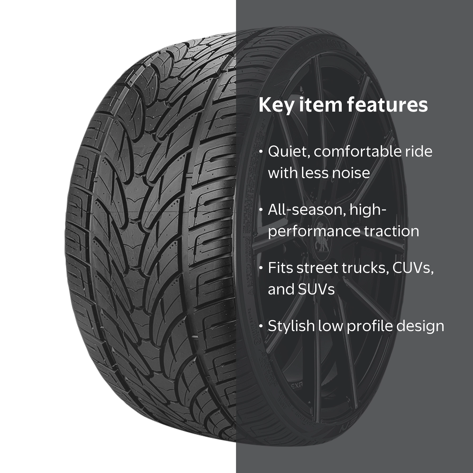Lionhart LH-TEN Performance Tire, 295/30R22 103W XL, All Season