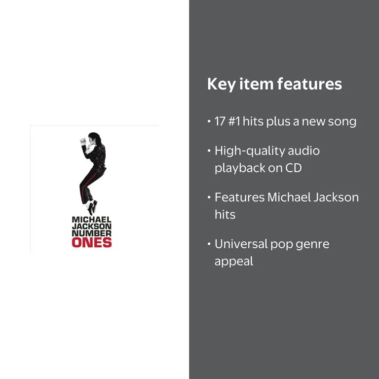 Michael Jackson - Number Ones - CD - Walmart.com