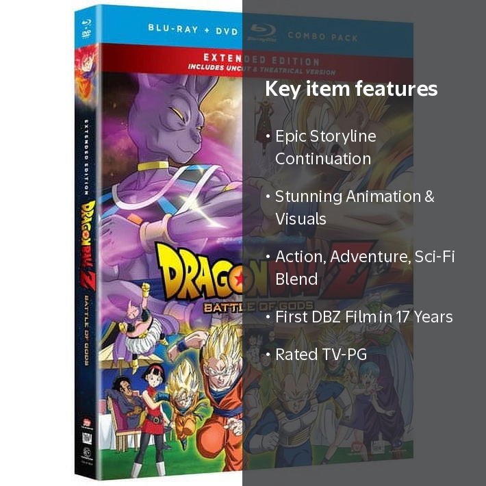 Crunchyroll, Dragon Ball Z: Battle of Gods Blu-ray + DVD - Walmart.com