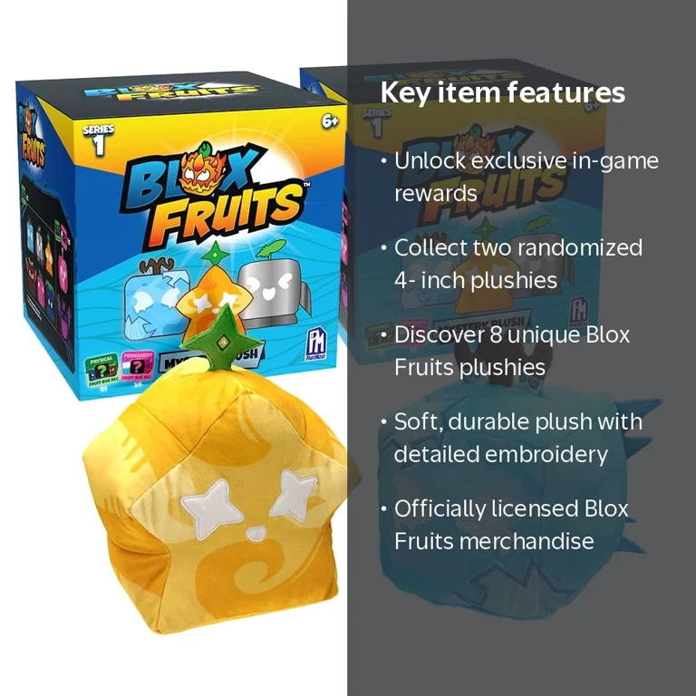 BLOX FRUITS - Mystery Fruit Collectible Plush 2-Pack (4