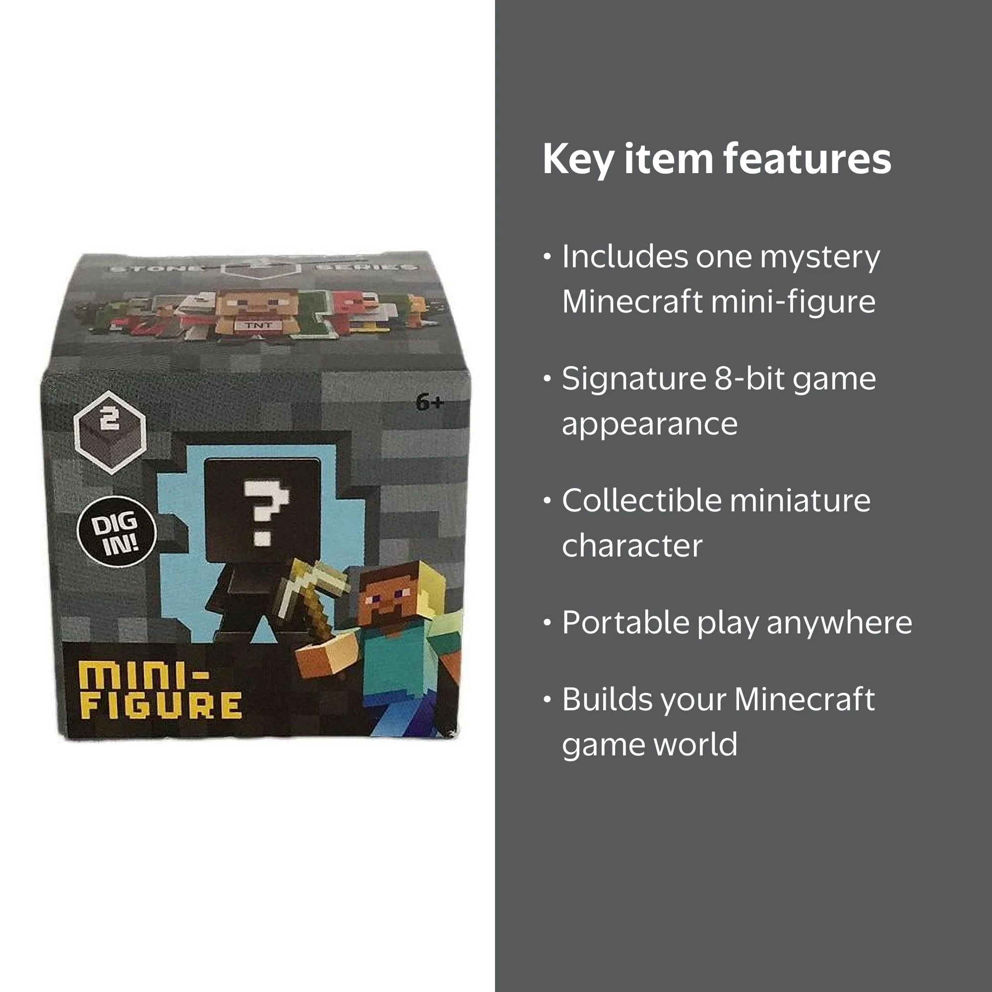 Minecraft Stone Series 2 Mini Figure Mystery Pack: Blind Box
