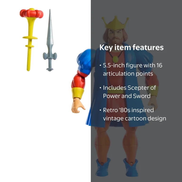 Masters of the Universe Origins Cartoon Collection King Randor 5.5