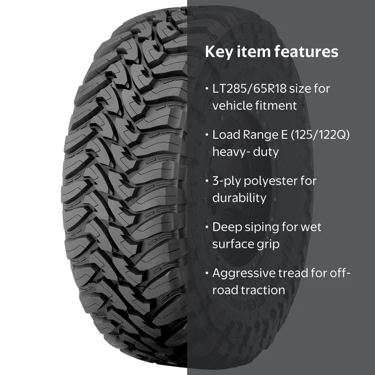 Toyo Open Country M/T Mud Terrain LT285/65R18 125/122Q E Light
