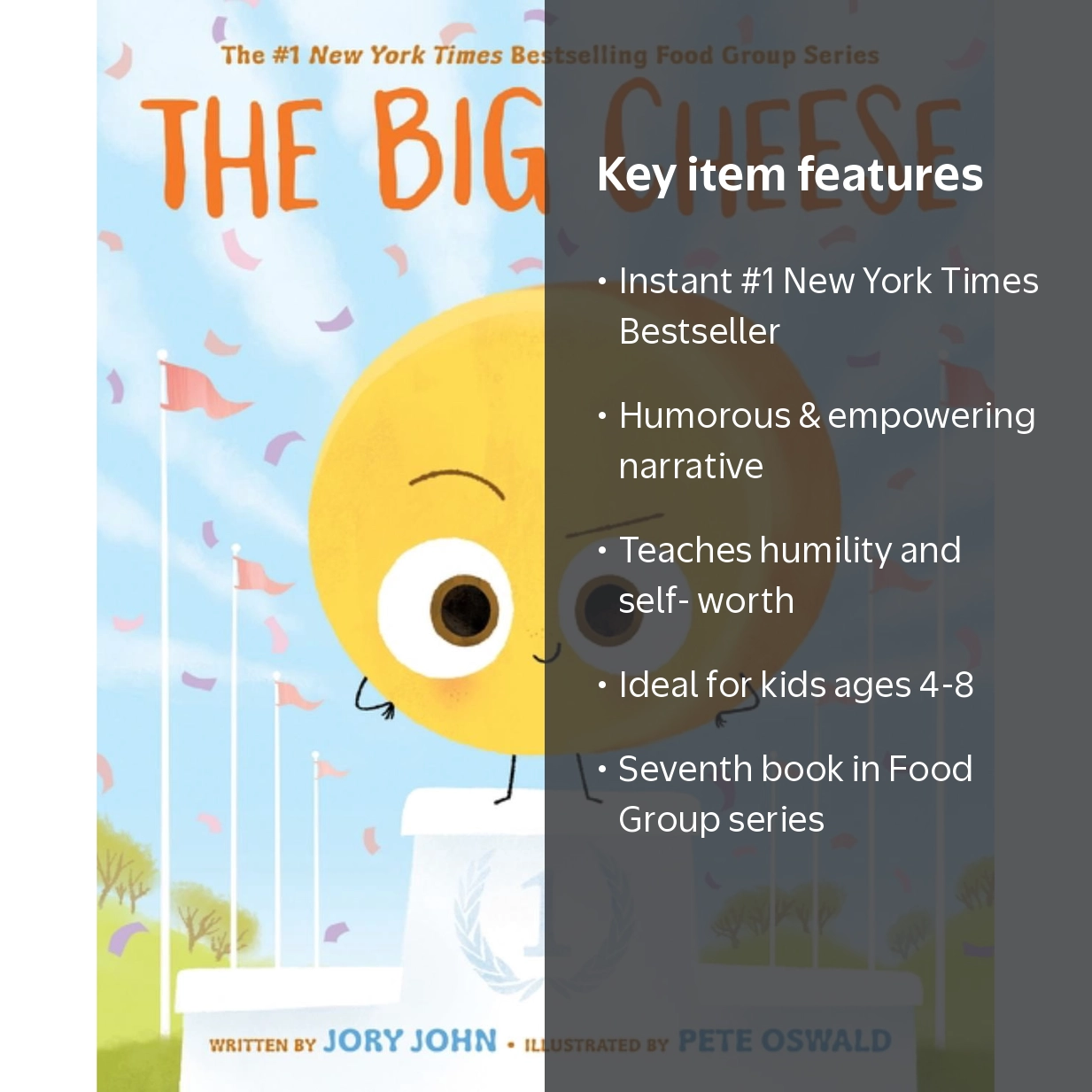 Jory John, Hardcover Book, The Big Cheese, Food Group series