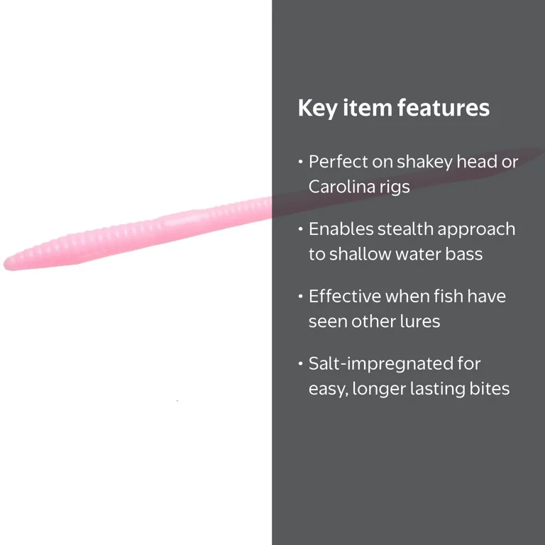 Zoom Trick Worm 6.5'' Bubble Gum 20pk - Walmart.com
