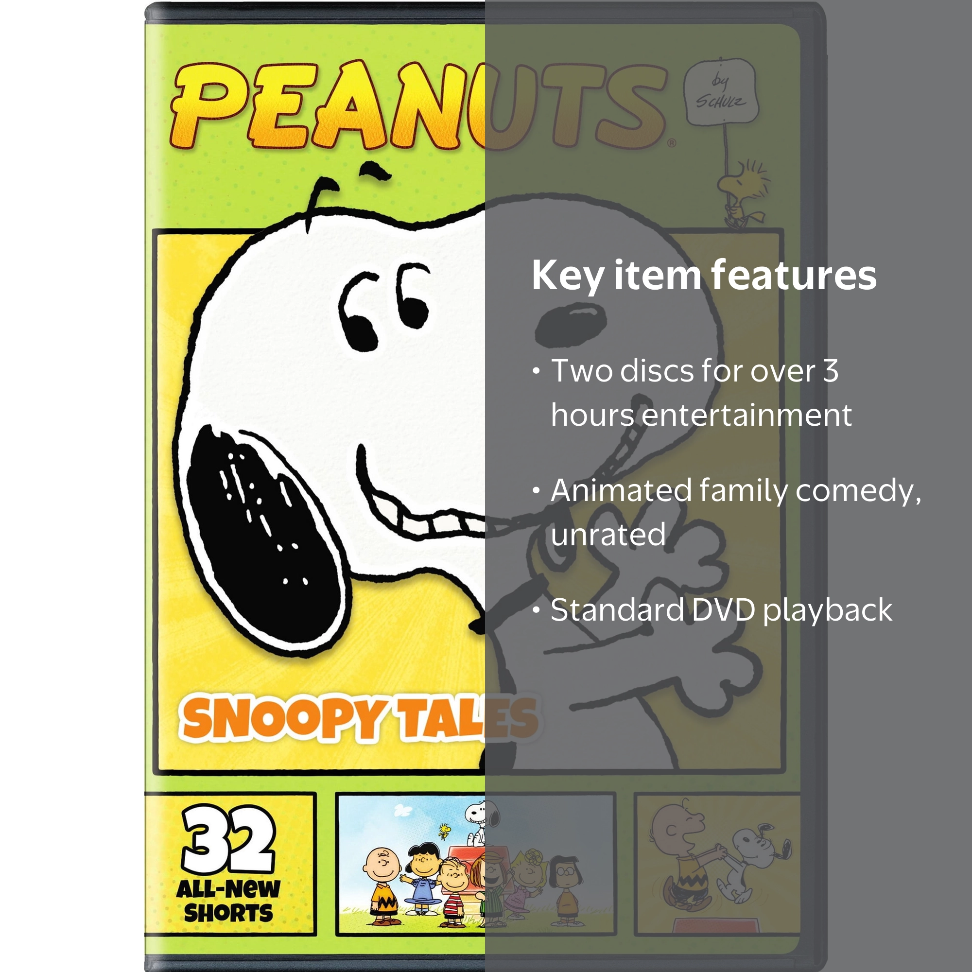 SDS Peanuts by Schulz Snoopy Tales DVD Animated Family Comedy
