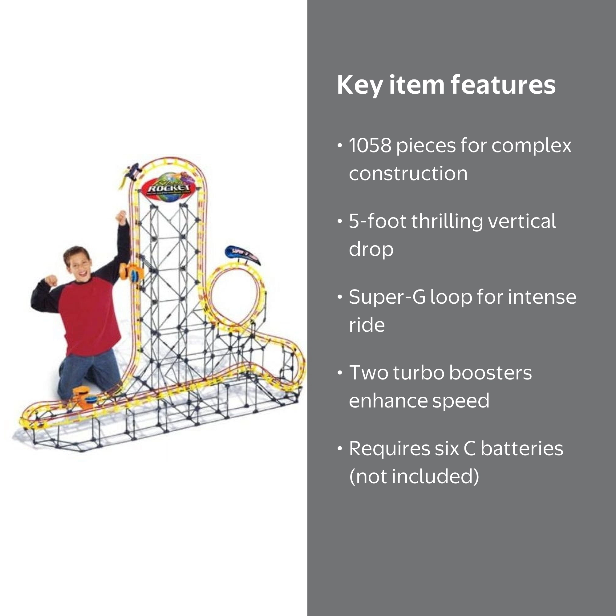 K'NEX Rippin' Rocket Roller Coaster Play Set - Walmart.com
