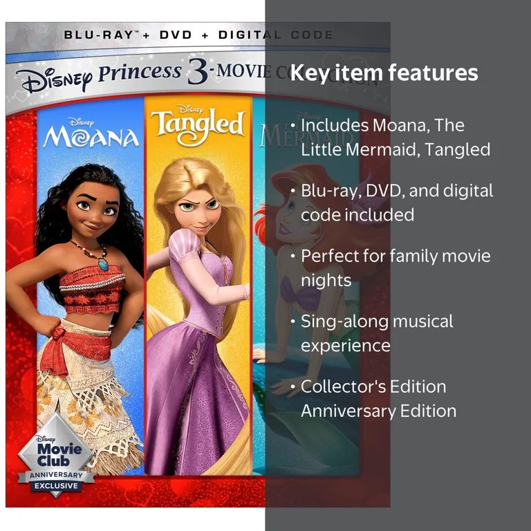Disney - Princess 3 Movie Collection: The Complete Series (Blu-ray