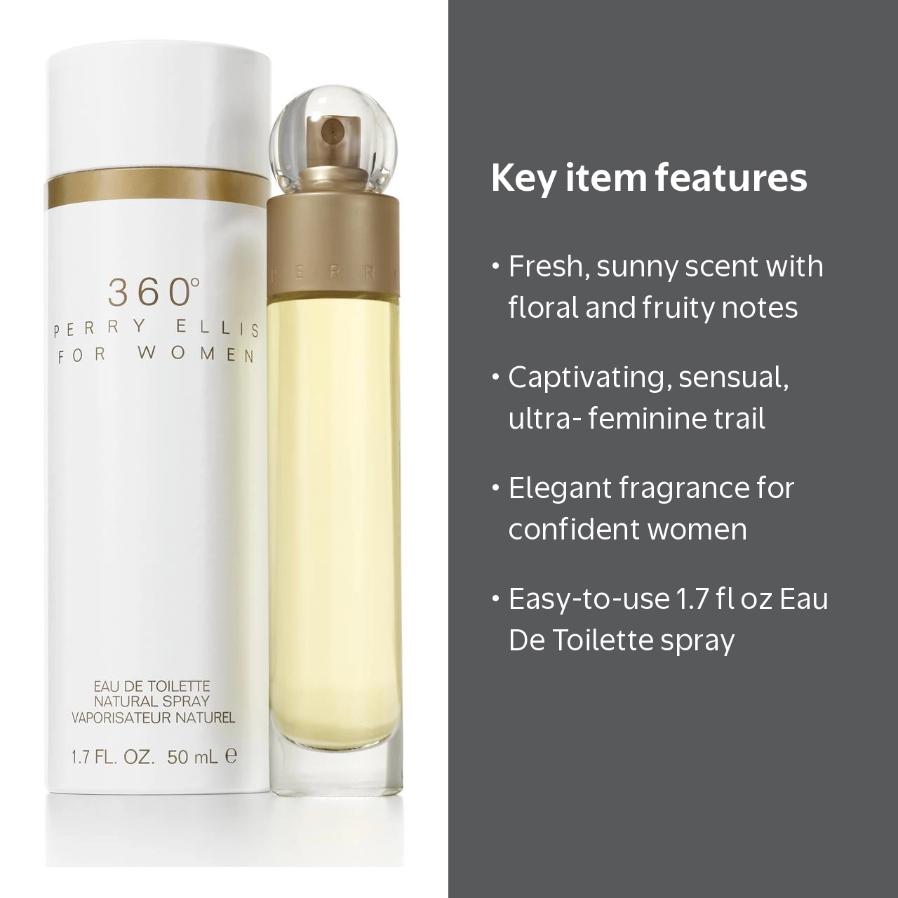 Perry Ellis, Eau De Toilette Spray, 1.7 fl oz, Sparkling Floral