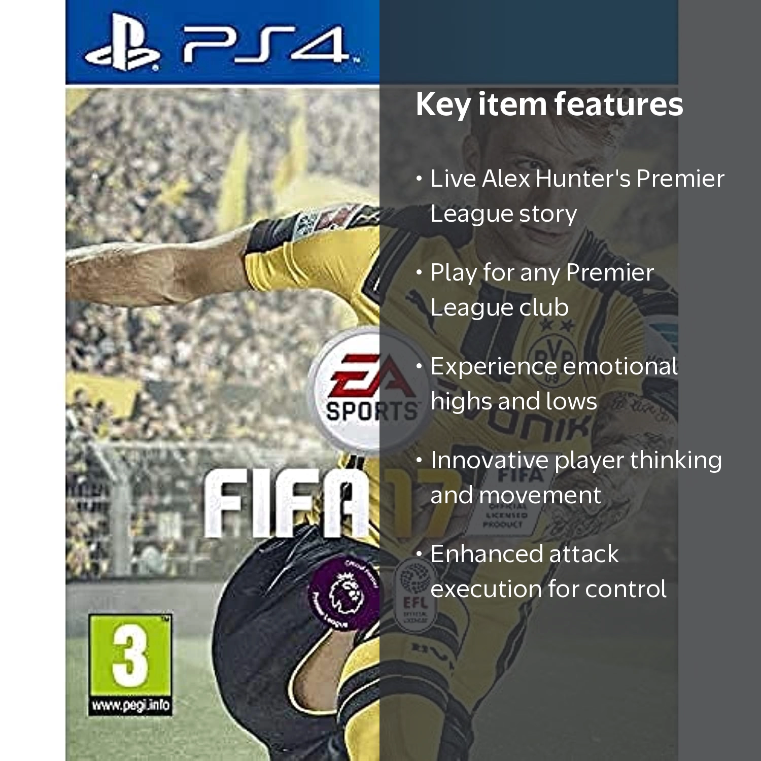 Electronic Arts FIFA 17 Standard Edition, PlayStation 4 Physical