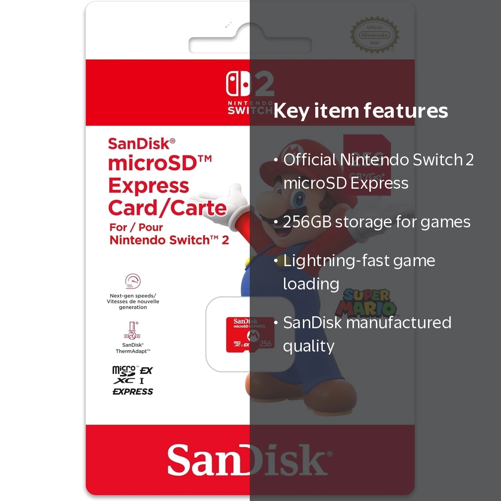 Nintendo, MicroSD Express Card, 256GB for Nintendo Switch 2