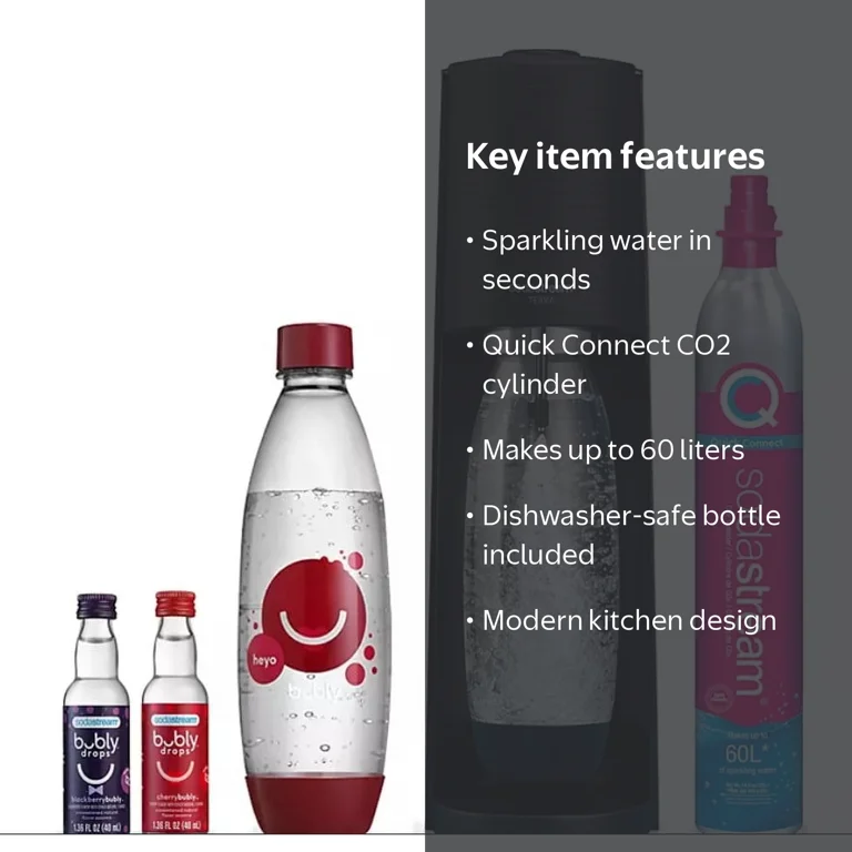 SodaStream Terra Sparkling Water Machine Starter Kit - Walmart.com