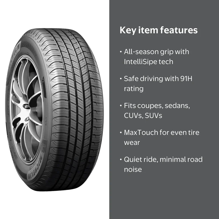 Michelin, Passenger Tire, 195/65R15 91H, All Season - Walmart.com