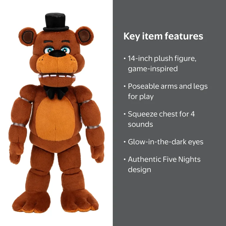 Five Nights at Freddy's 14 inch Poseable Sound Classic Freddy