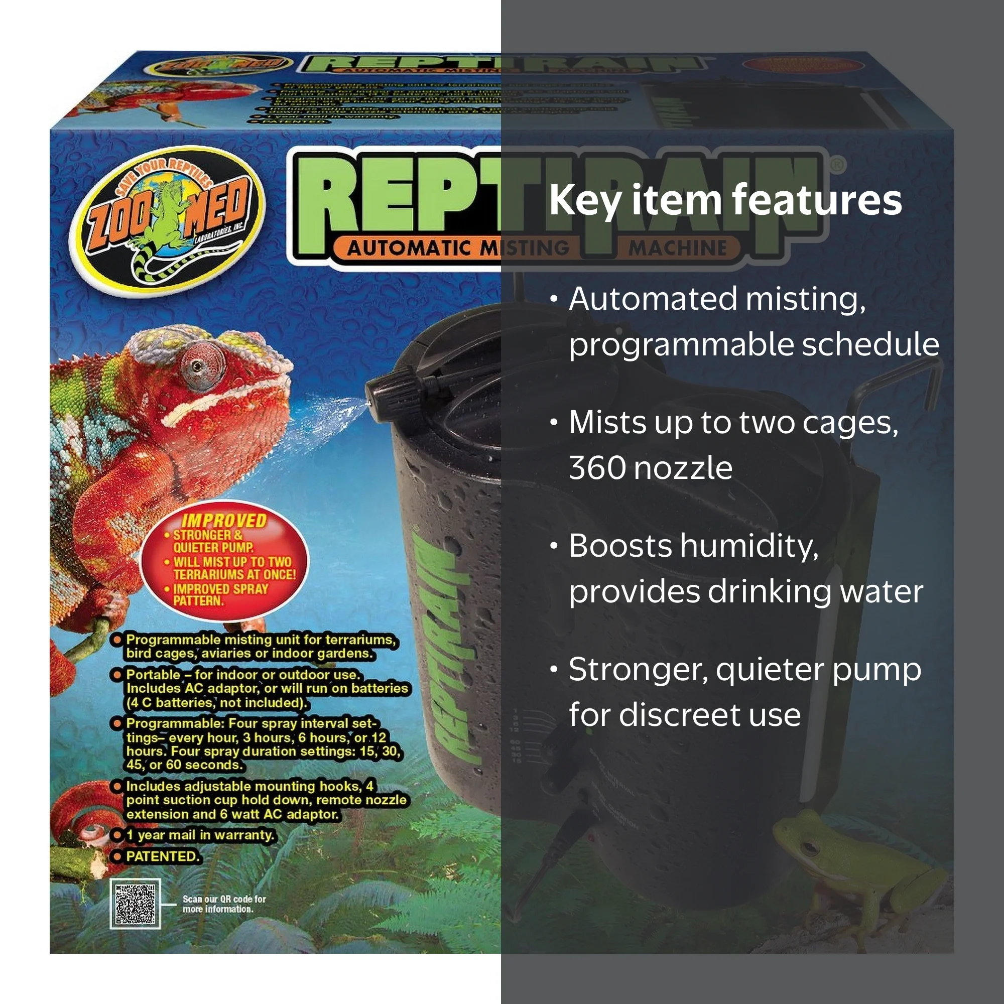 Zoo Med Repti Rain Automatic Misting Machine - Automatic Misting
