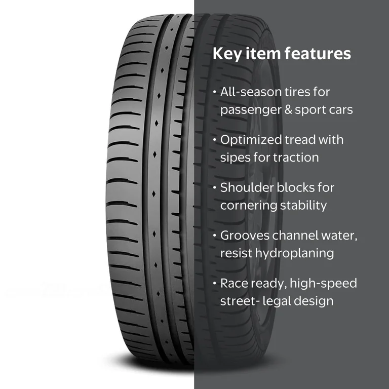 Accelera, Passenger Tire, 215/55ZR17 98W XL, All Season - Walmart.com