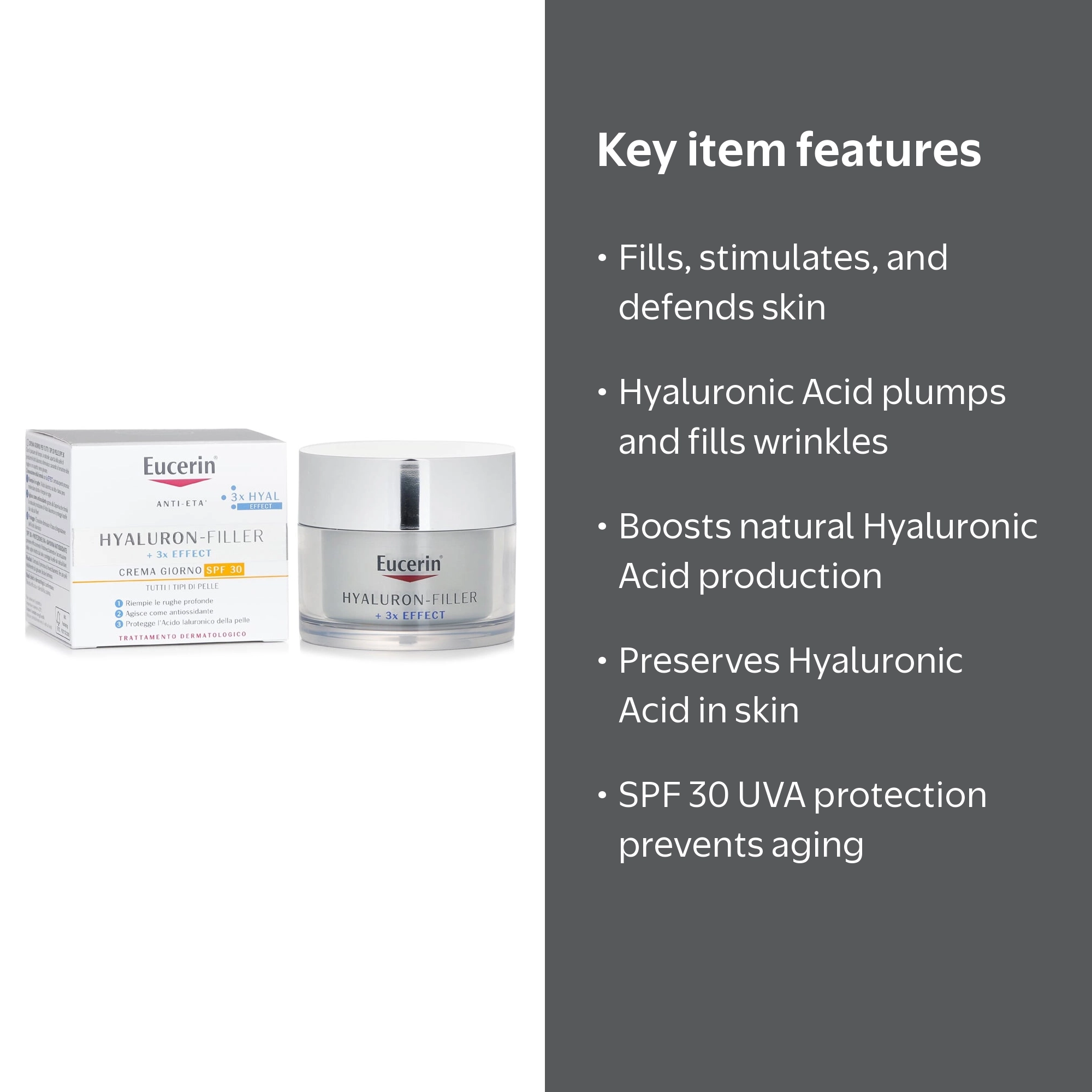 Eucerin Anti Age Hyaluron Filler + 3x Effect Day Cream SPF 30
