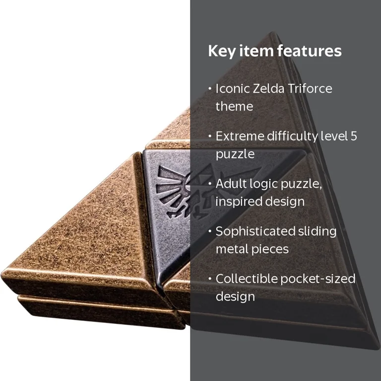 Legend of Zelda Triforce Hanayama Metal Puzzle - Walmart.com