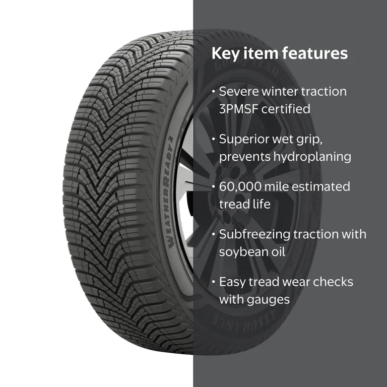 GOODYEAR 145/80R12LT(6PR) 2本セット 2024年28週 Goodyear Assurance WeatherReady 2 All Weather 225/45R18 95V XL