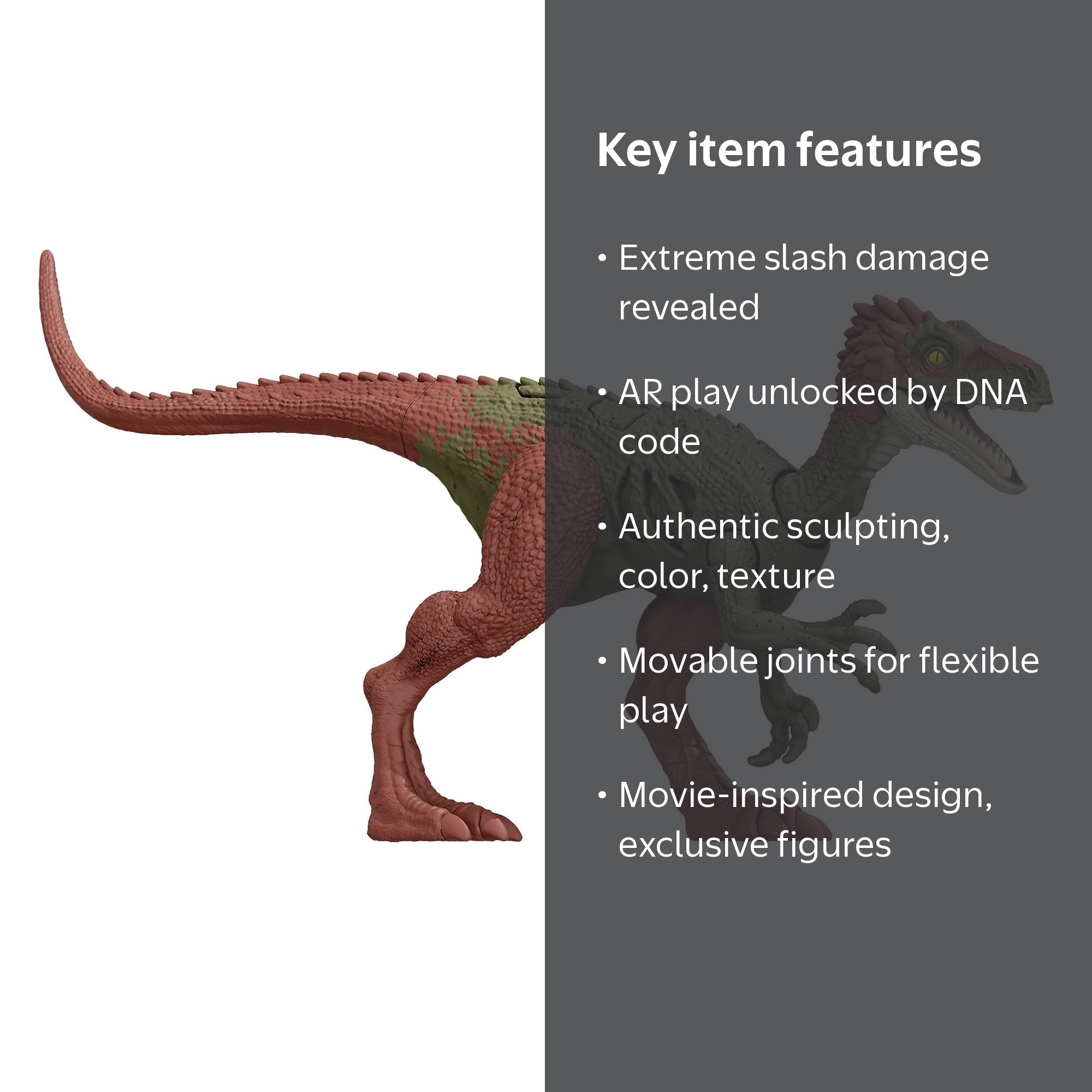 Jurassic World: Dominion Extreme Damage Dinosaur for Kids Ages 3