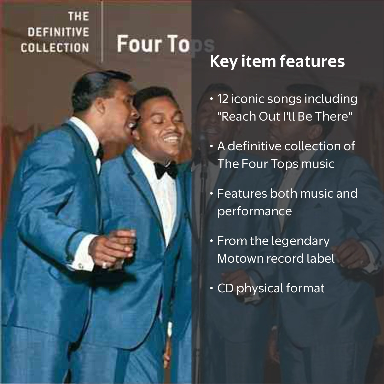 Motown, The Four Tops CD, Definitive Collection, Music