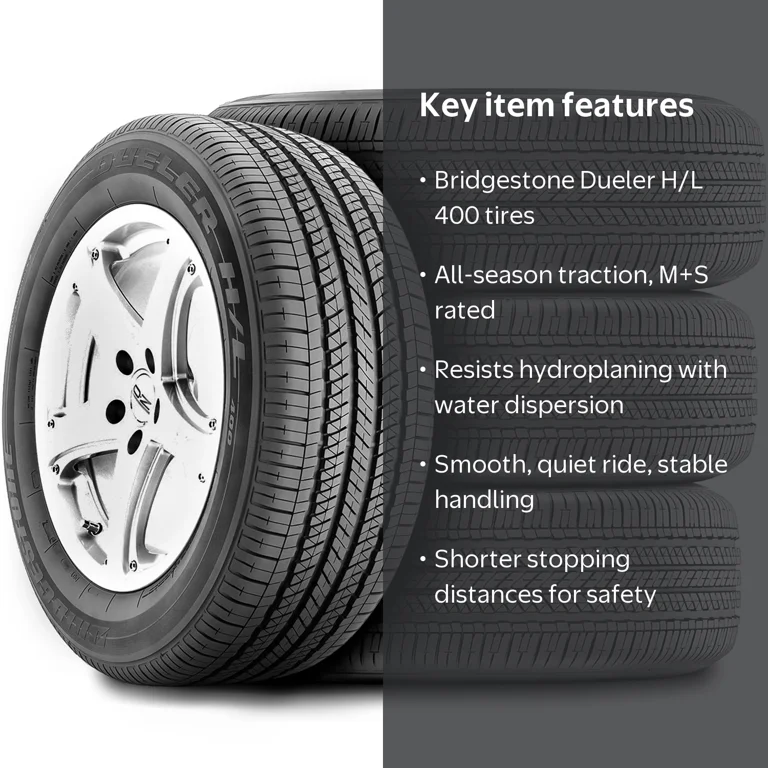 Bridgestone Dueler H/L 400 Set of 4 All Season Tires 265/50R20 Bridgestone Dueler H/L 400 Set of 4 All Season Tires 265/50R20