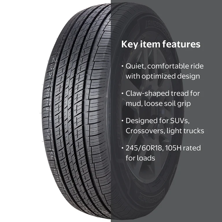 Landspider, SUV/Crossover Tire, 245/60R18 105H, All Season Highway