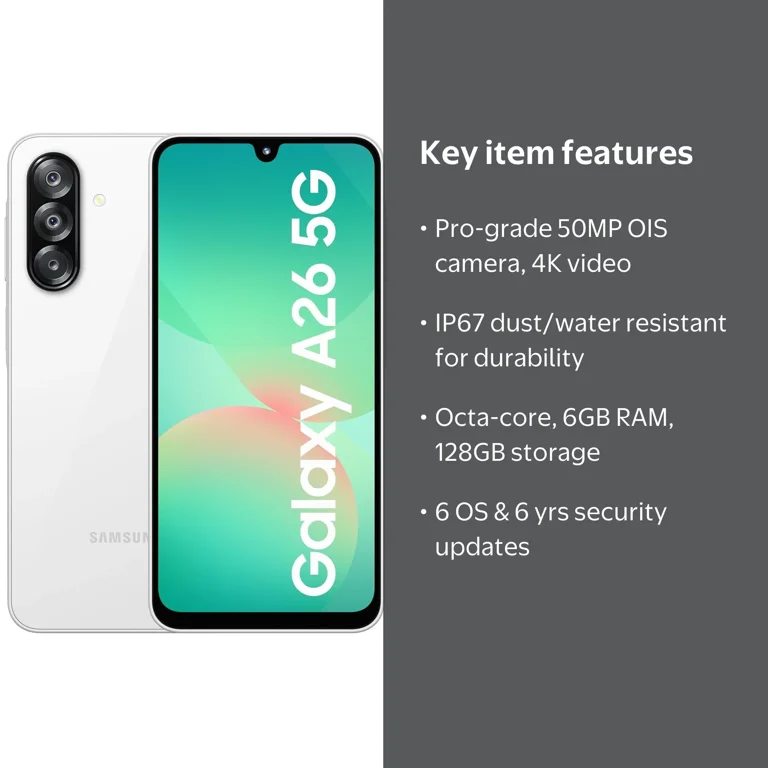 Samsung Galaxy A26 5G 2025 (6GB RAM,128GB) 6.6