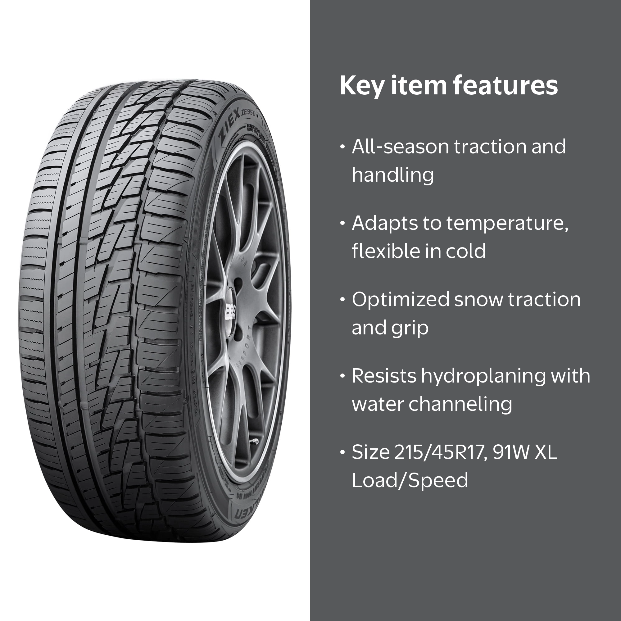 Falken Ziex ZE950 High Performance All Season 215/45R17 91W XL