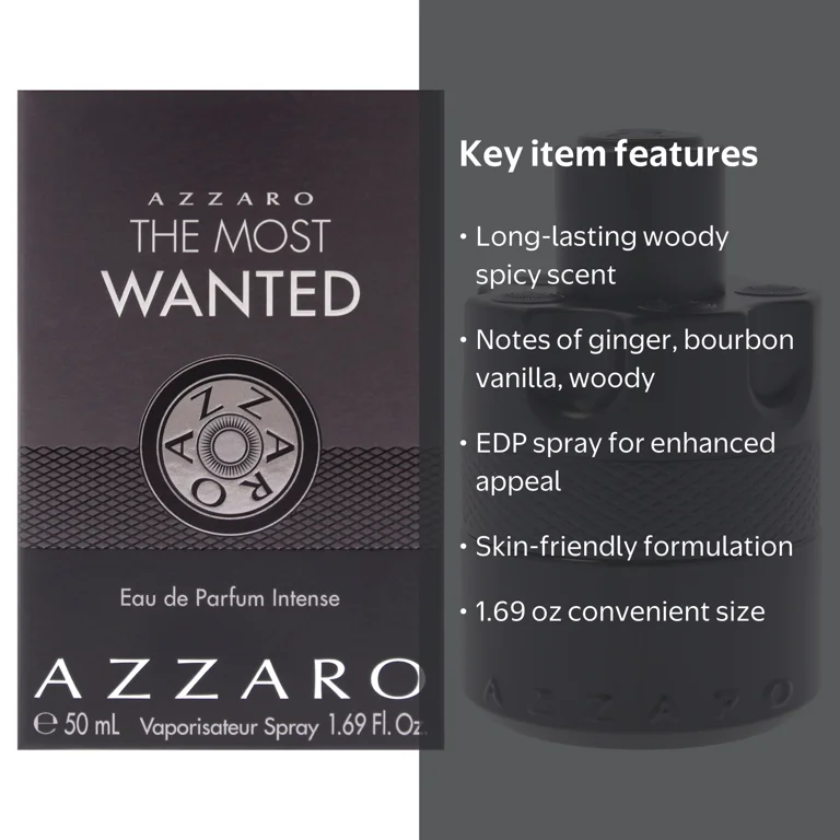 Azzaro, The Most Wanted Intense, 1.69 oz EDP Spray - Walmart.com