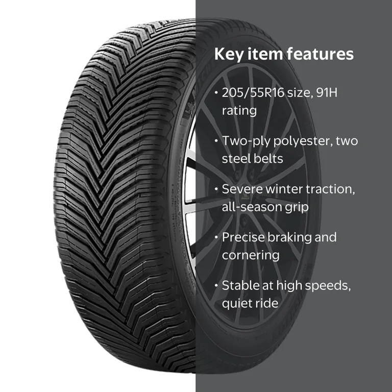 Michelin, All Season Tire, 205/55R16 91H, CrossClimate 2 - Walmart.com