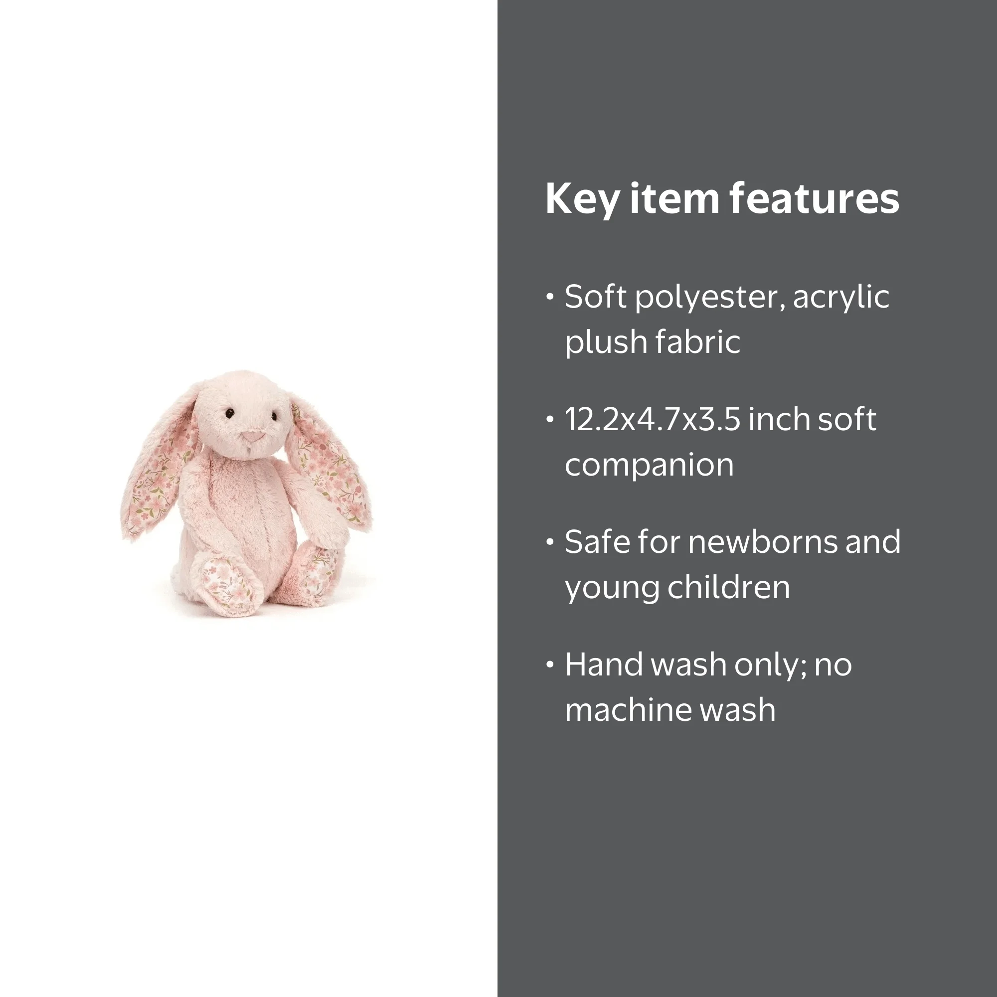 Jellycat Blossom Blush Bunny “Cherry” Medium 12.2