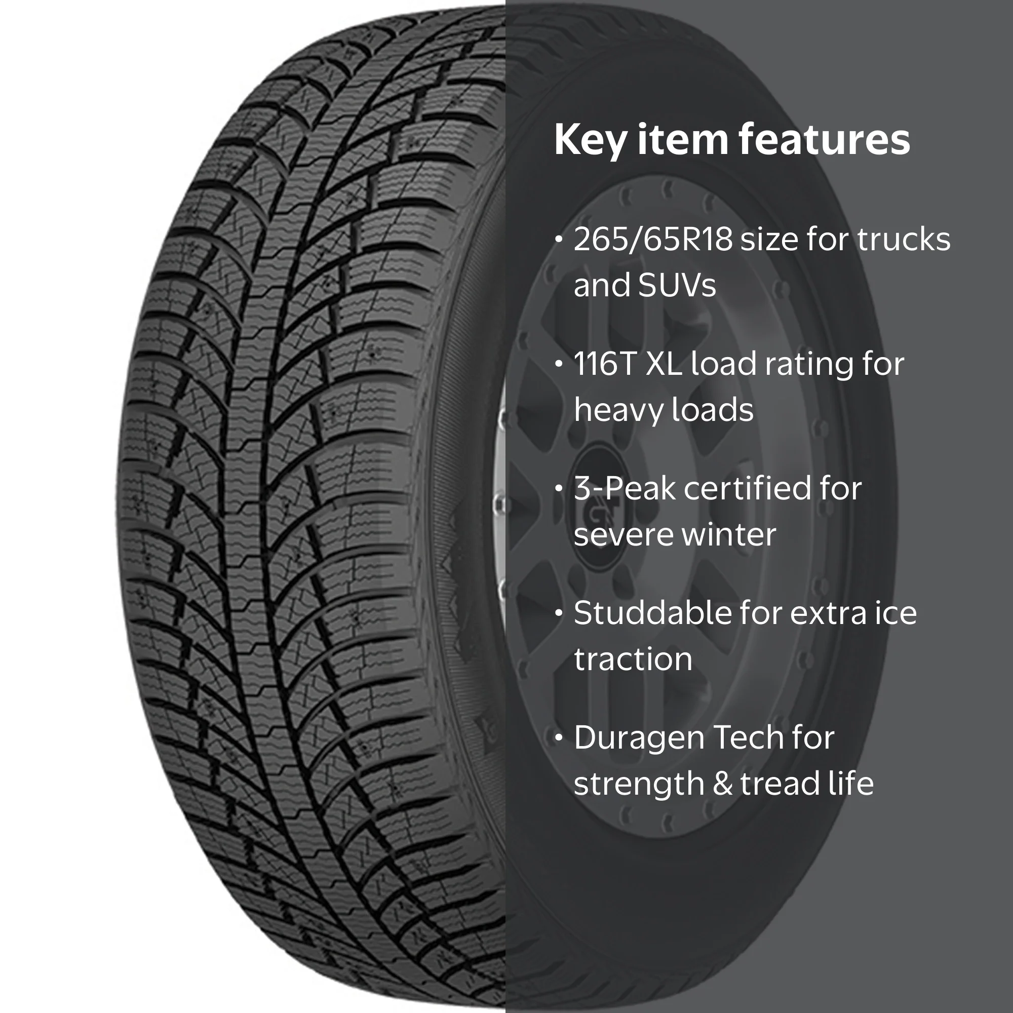 General Grabber Arctic Winter 265/65R18 116T XL Passenger Tire
