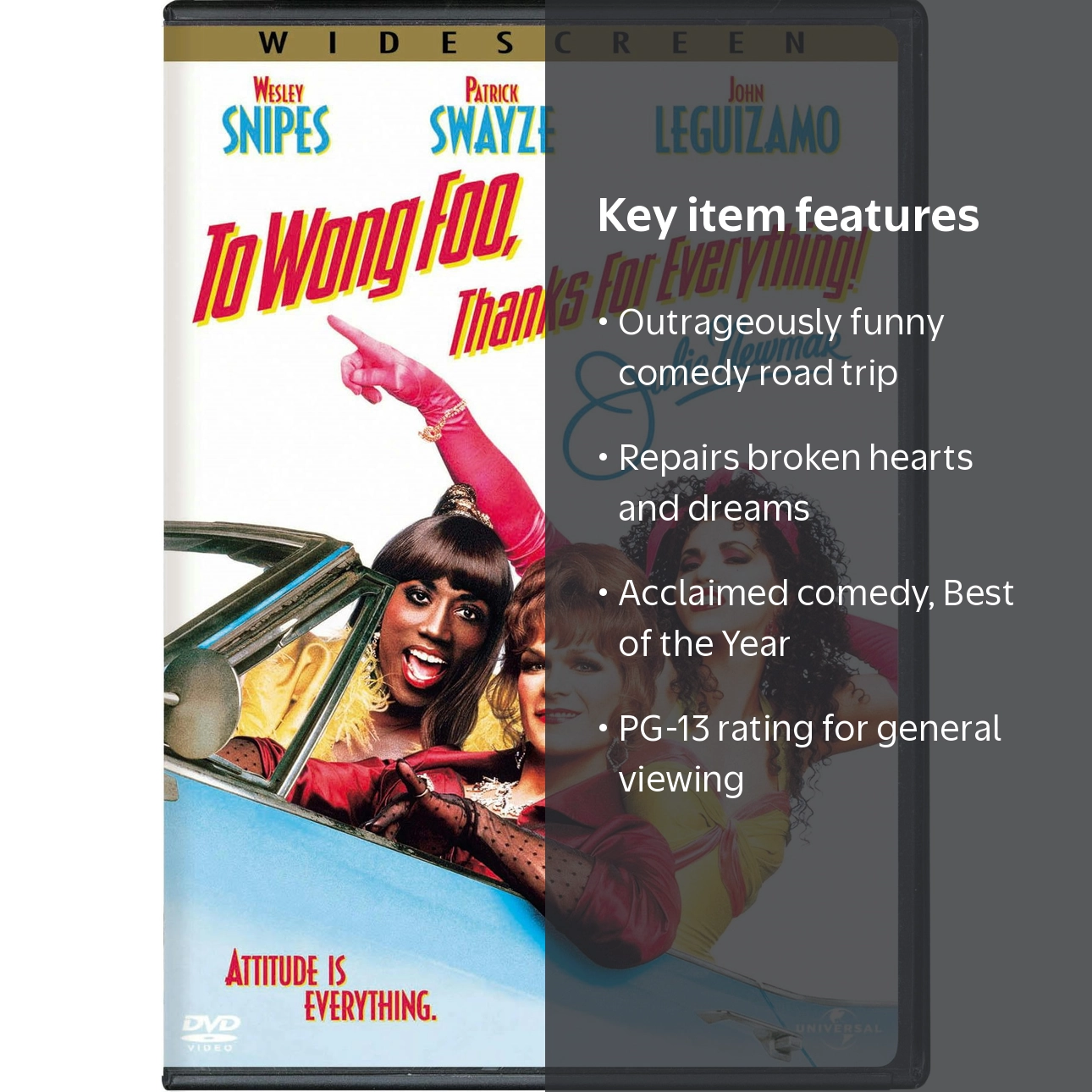 SDS, DVD, To Wong Foo Thanks For Everything Julie Newmar, Comedy