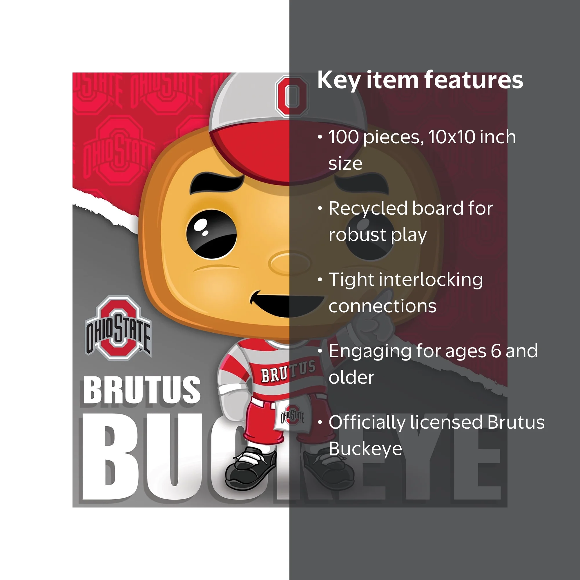 MasterPieces Officially Licensed Brutus - Ohio State Buckeyes
