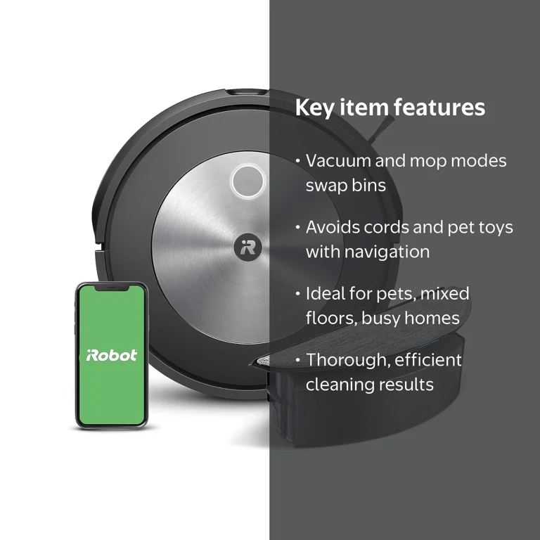iRobot, Roomba Combo Vacuum & Mop, J517020, Smart Technology