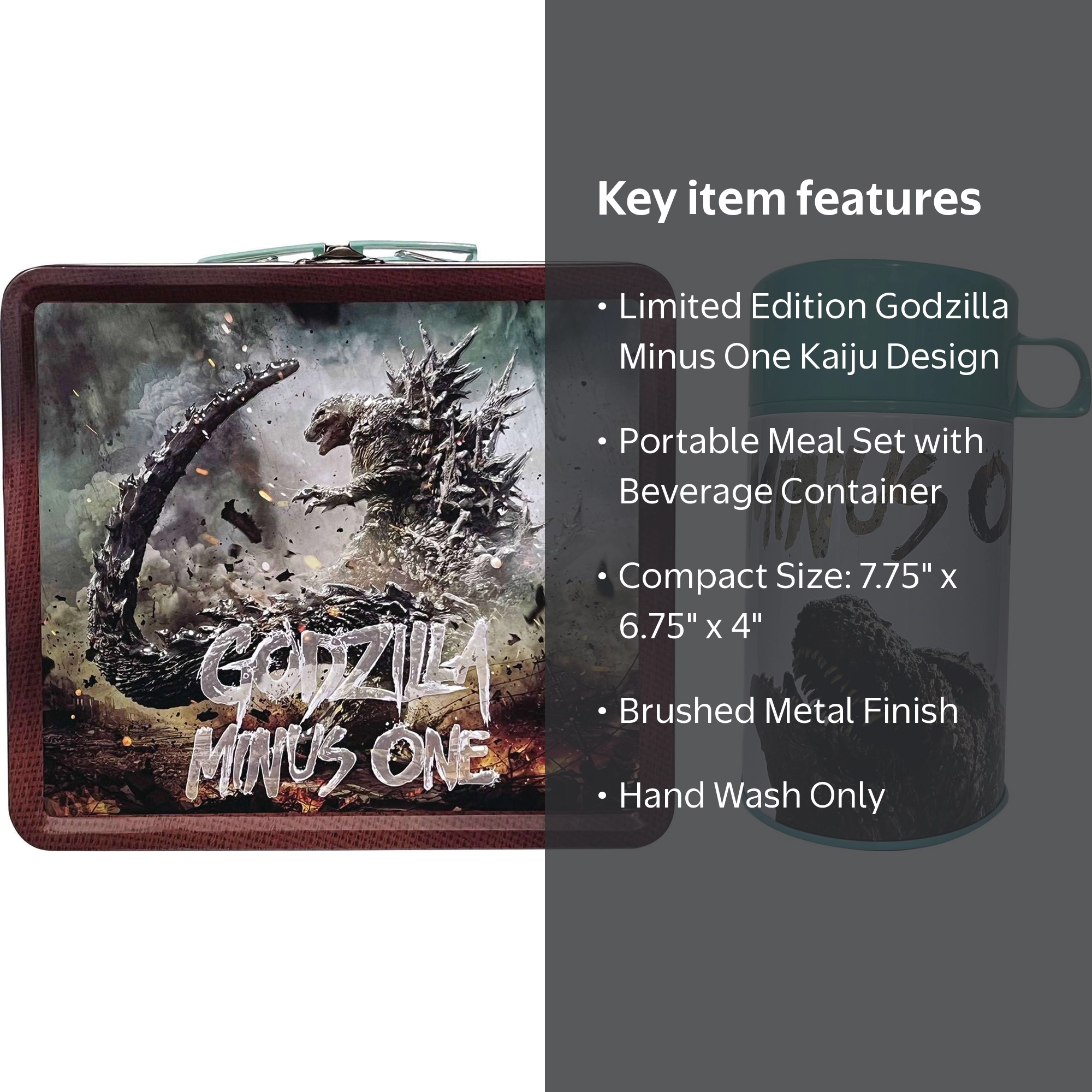 Surreal Entertainment Godzilla Minus One Tin Lunch Box with