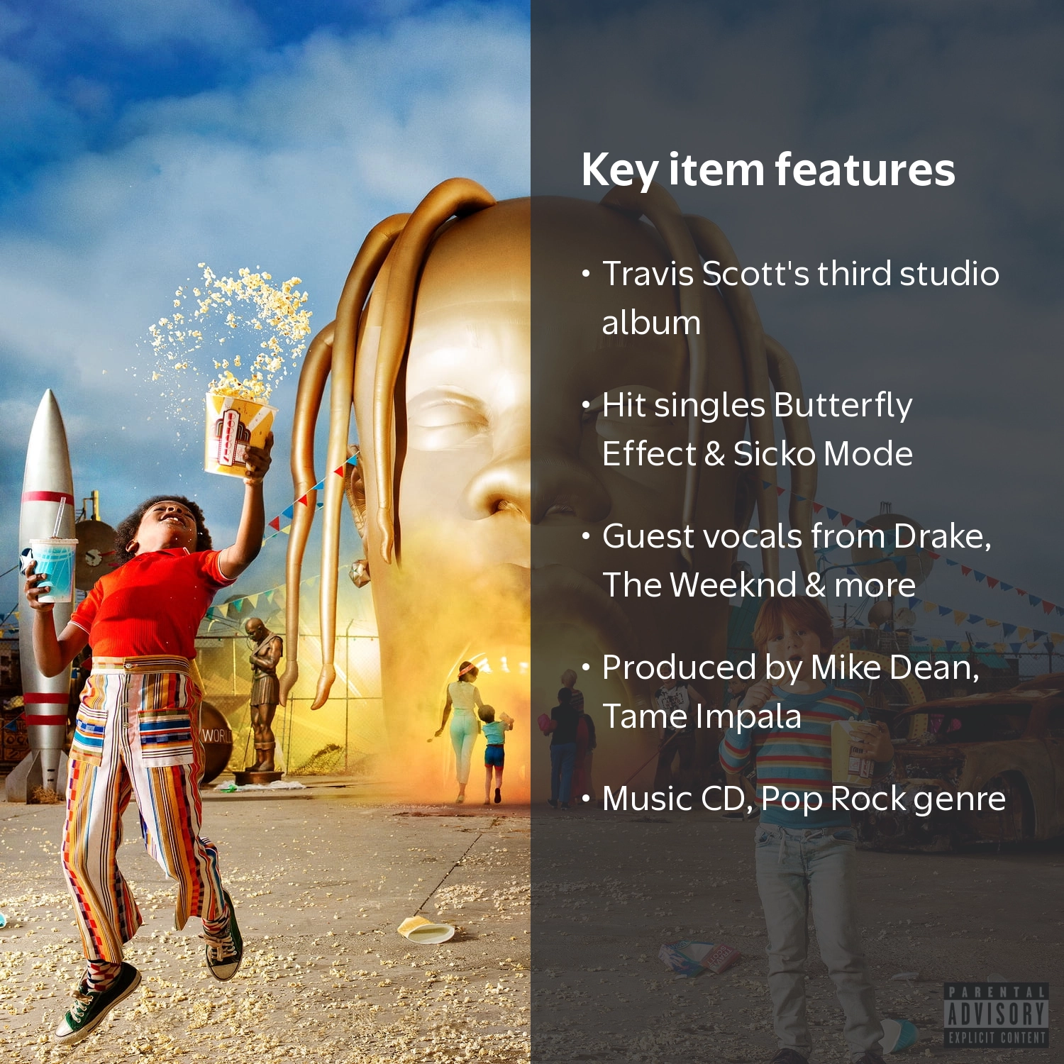 Epic, Travis Scott Astroworld CD, Music & Performance, 2018 Album