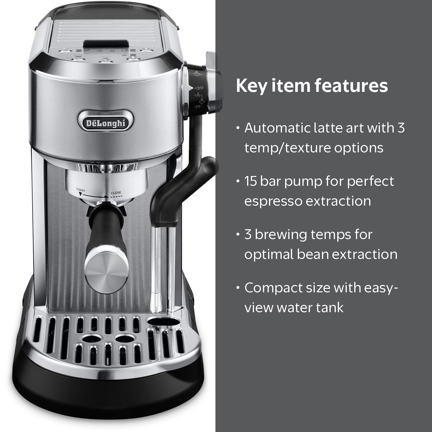 De'Longhi, Espresso Machine, EC950M, with Automatic Steam Wand