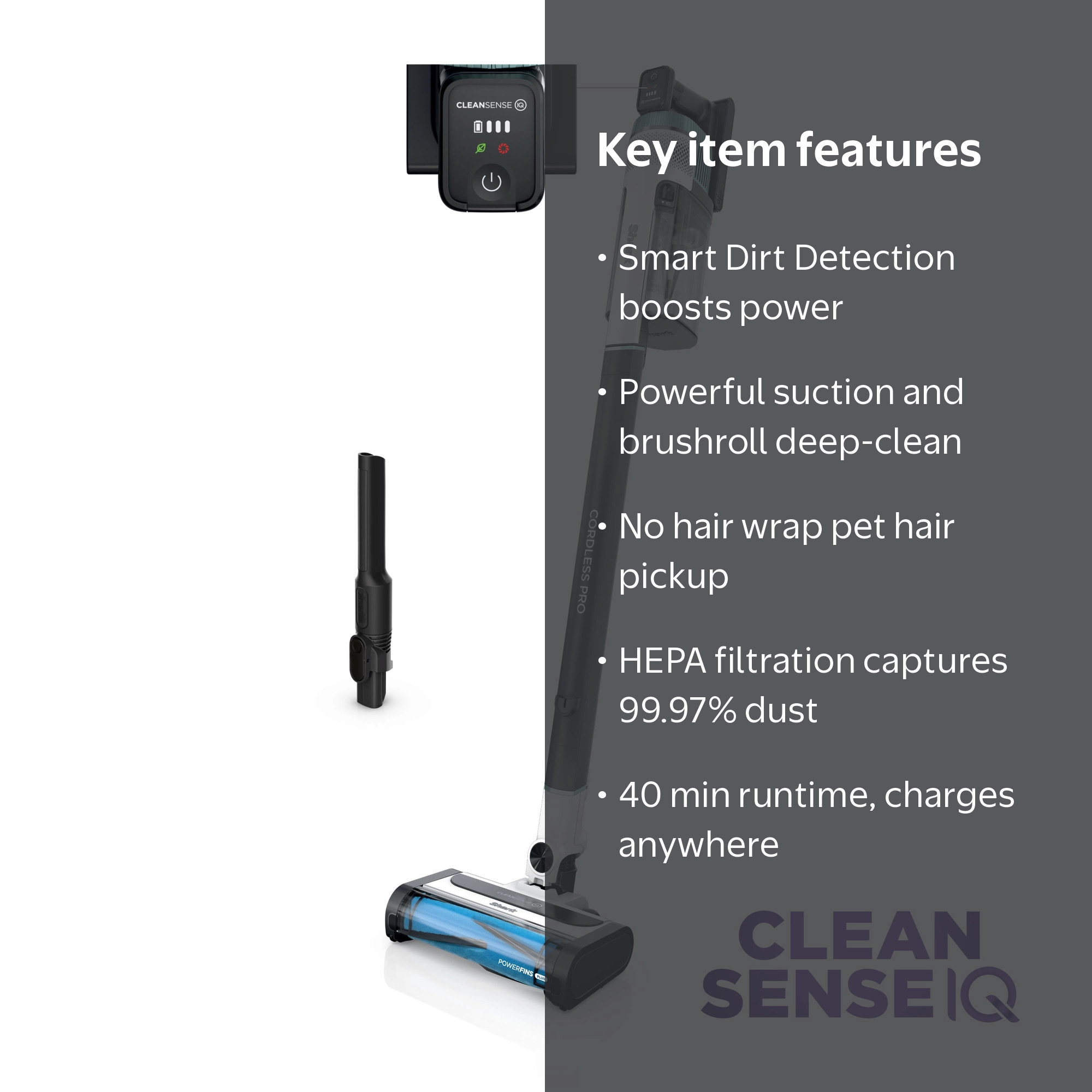 Shark, Cordless Pro Stick Vacuum Cleaner with Clean Sense IQ